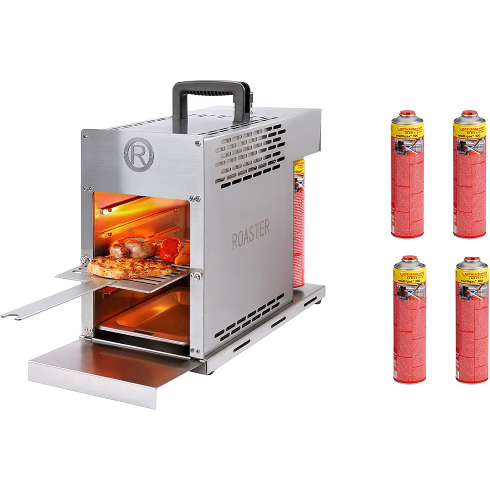 ROTHENBERGER Industrial THERMO ROASTER TO GO Gasgrill inkl. 4 x Multigas 600 ml - 1500004411