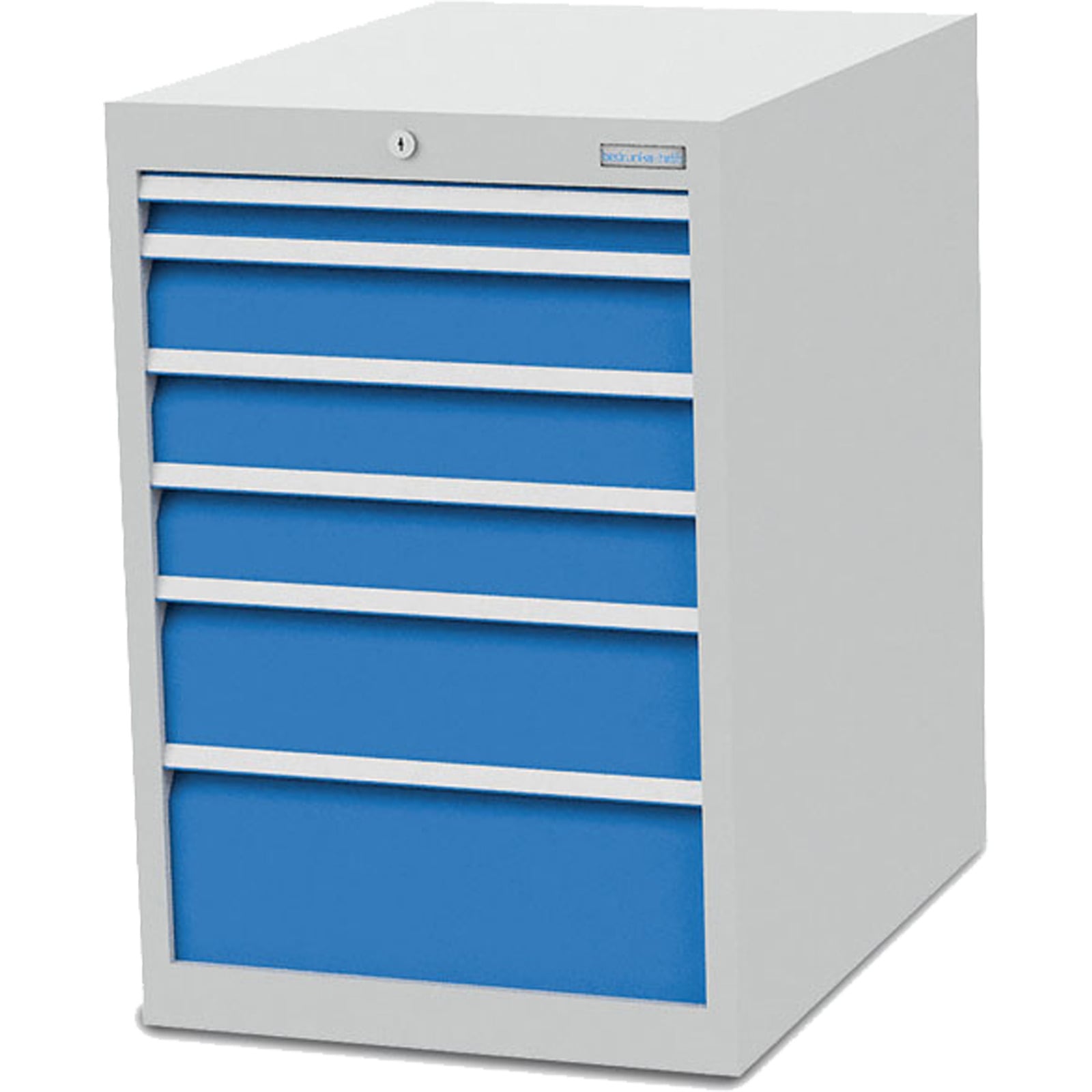 Bedrunka+Hirth Schubladenschrank Tiefe 736 mm R 18-24 6x Schublade BxTxH 555x736x 819 mm - 580/1311V10A