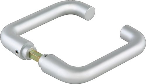 dormakaba Glastürdrückerpaar Rundform LM silber elox.f.Drückerf.VK 8mm - 81030115099