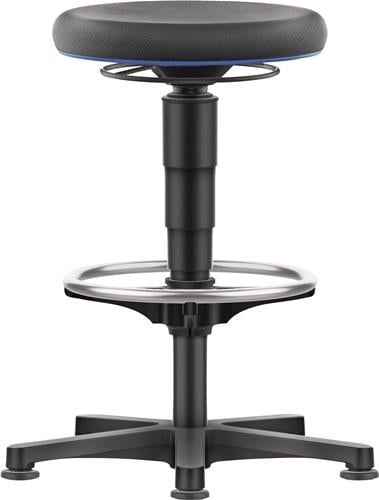 Drehhocker Bodengleiter u.Fußring Supertec schwarz