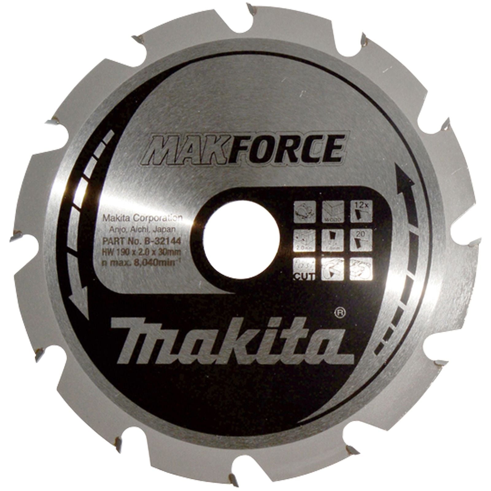 Makita MAKFORCE Sägeblatt 190x30x12Z - B-32144