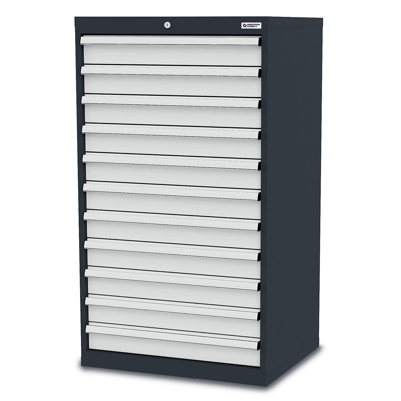 WS24 Schubladenschrank Schubladen: 11 x 100 B x T x H 700 x 575 x 1220 mm - WS24-100272
