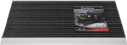 HAMAT Fußmatte Alu-Anlaufkante schwarz/silber PP/Alu - 3251506007 HAMAT Fußmatte Alu-Anlaufkante schwarz/silber PP/Alu - 3251506007