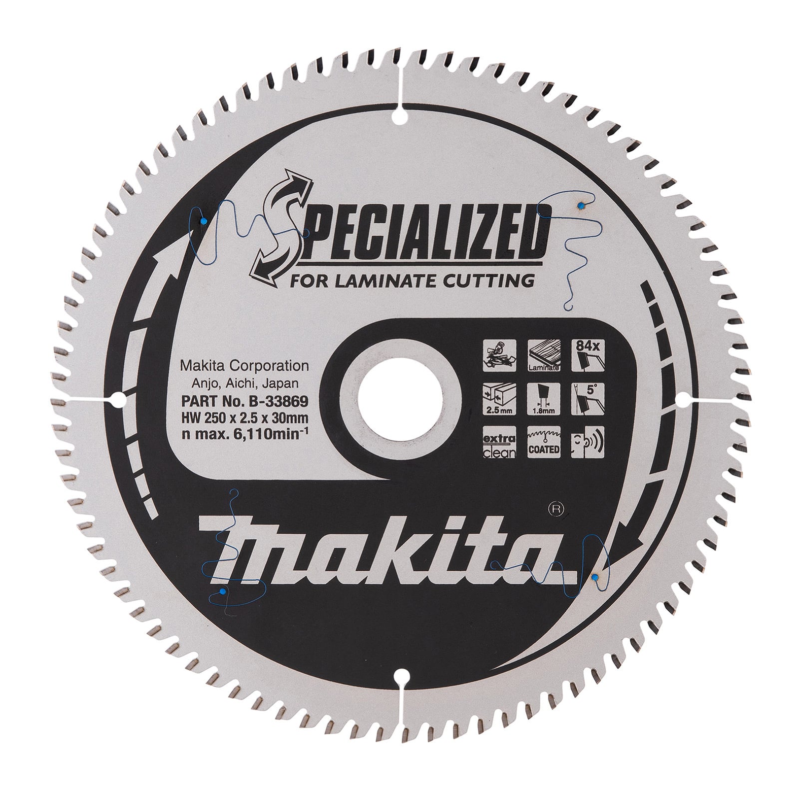Makita SPECIALIZED Sägeblatt 250x30x84Z - B-33869