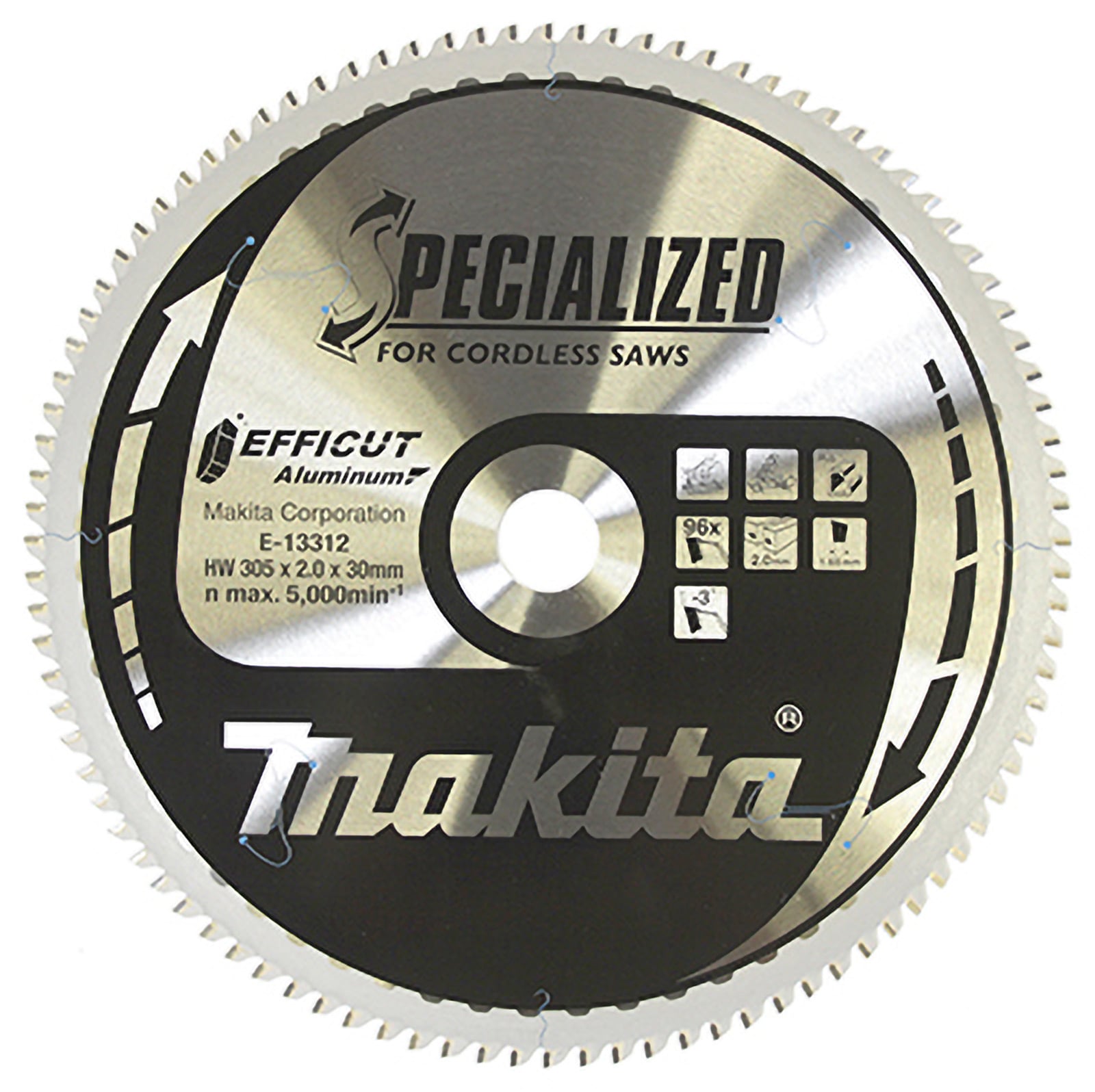 Makita EFFICUT Sägeblatt Aluminium 305 x 30 x 96Z - E-13312