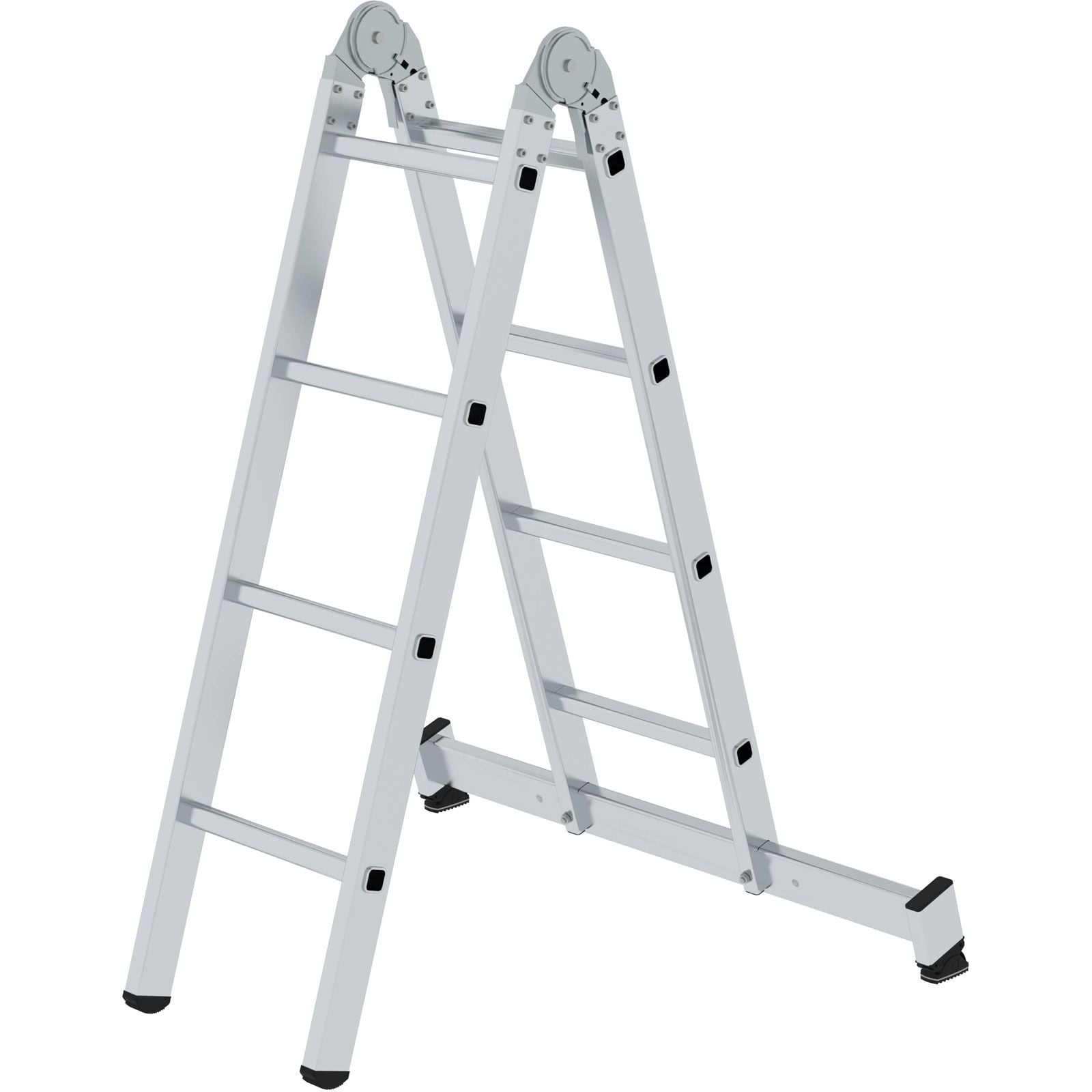 Günzburger Steigtechnik Klappleiter 2tlg. mit nivello-Traverse