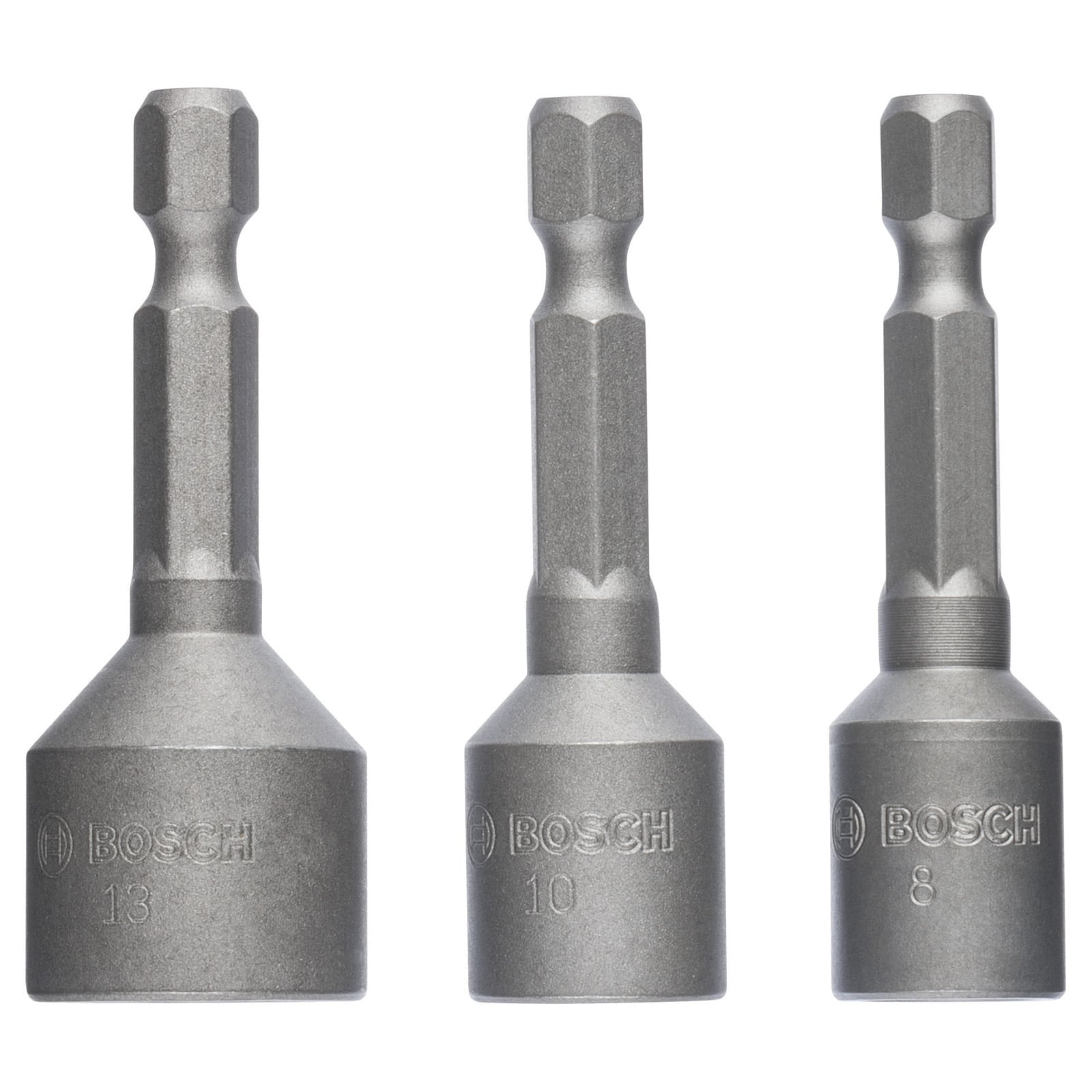 Bosch Steckschlüssel-Pack, 3tlg. 50 mm, 8, 10, 13 mm -2608551078