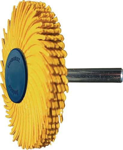 Radialbürstenscheibe Sunburst D.51mm K.80 Gelb 10000min-¹ TYROLIT
