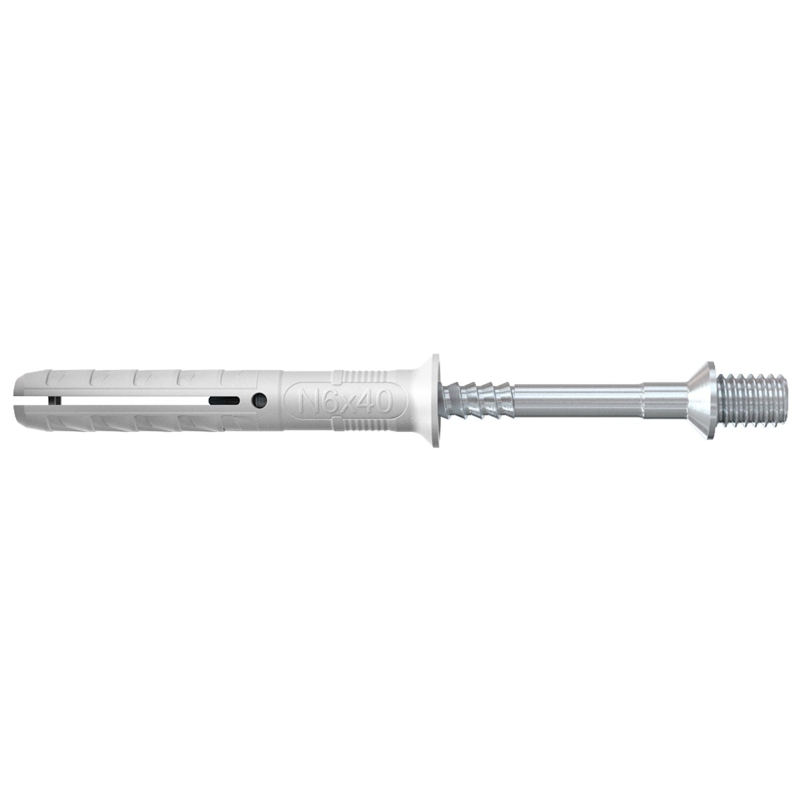 Fischer 50x Nageldübel N 6X4O/10 S M 6 Anschlussgewinde - 50398