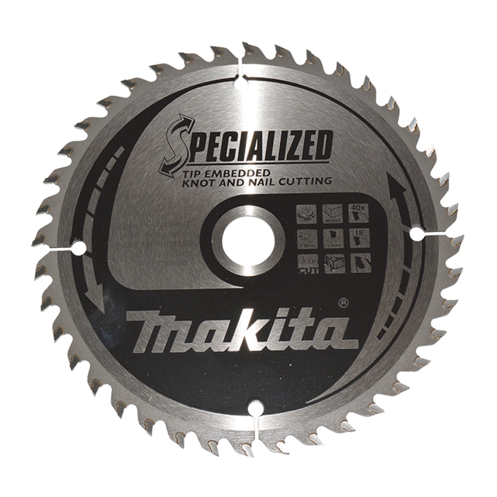 Makita SPECIALIZED Sägeblatt 165x20x40Z - B-33168