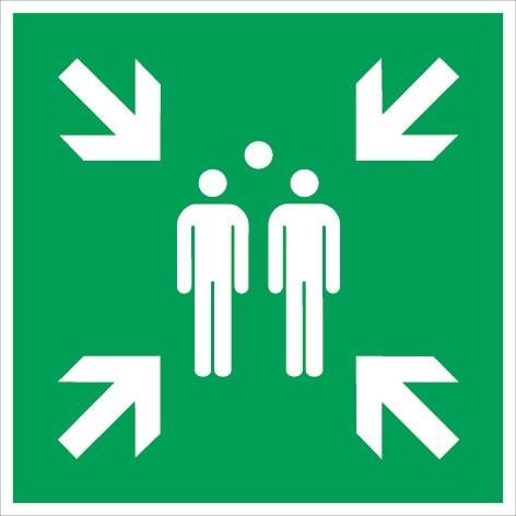 Rettungszeichen ASR A1.3/DIN EN ISO 7010 L400xB400 mm - 9105A40X40