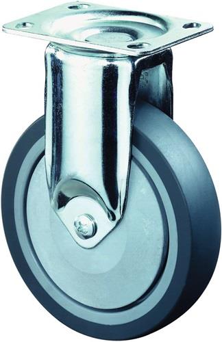 BS Rollen Bockrolle Vollgummi Kugellager schwer 100 mm 80 kg - C110.A85.100