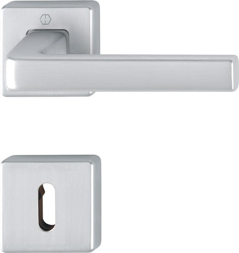 HOPPE Rosettengrt.Dublin 1124/843KV/843KVS Alu.F94-1 eck.OB DIN L/R D/D - 11929741