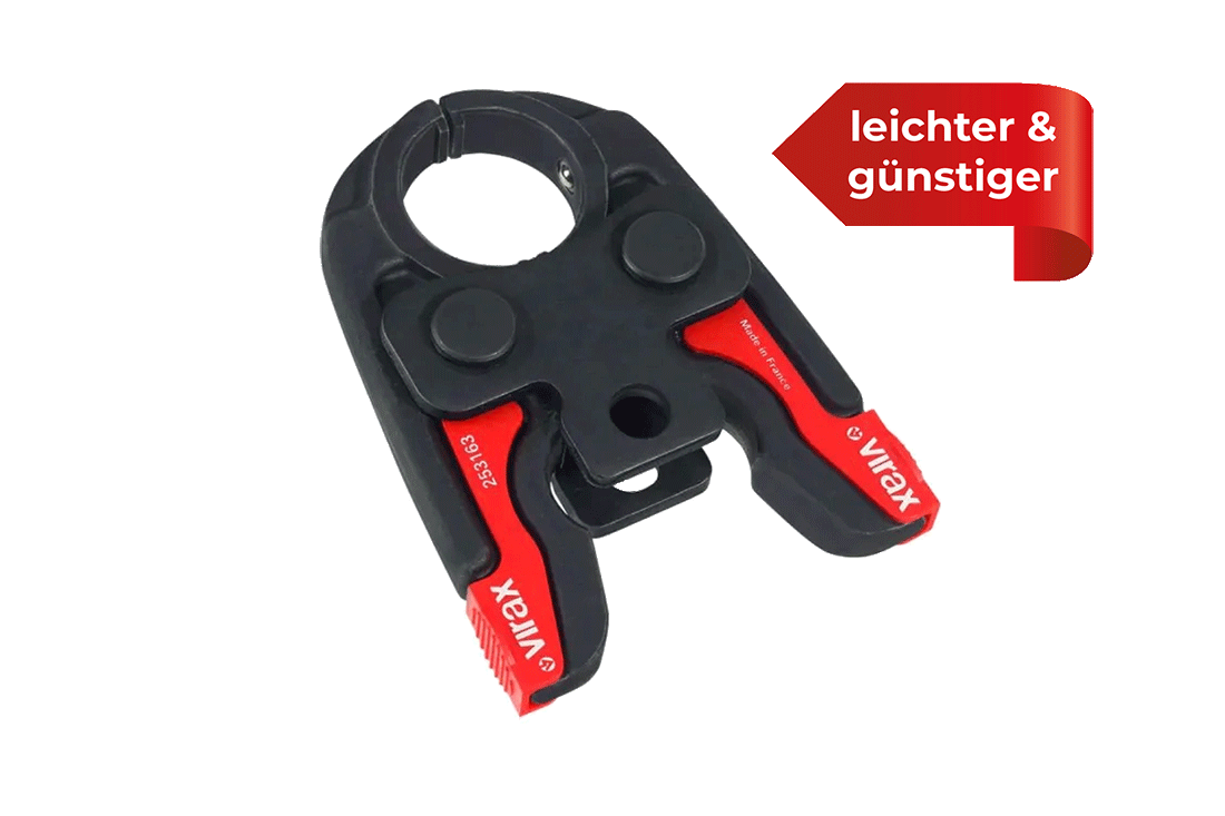 Virax Pressbacke - Optimierte Presstechnik für Profis Virax Pressbacke - Leichter und günstiger für vielseitige Anwendung