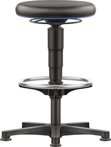 Drehhocker Bodengleiter u.Fußring Integralschaum Integralschaum schwarz