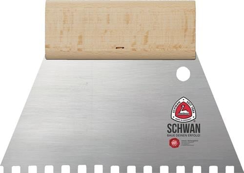 Kleberspachtel L.180mm B.180mm Zahn C2 Kastenzahnung 6x6x6mm