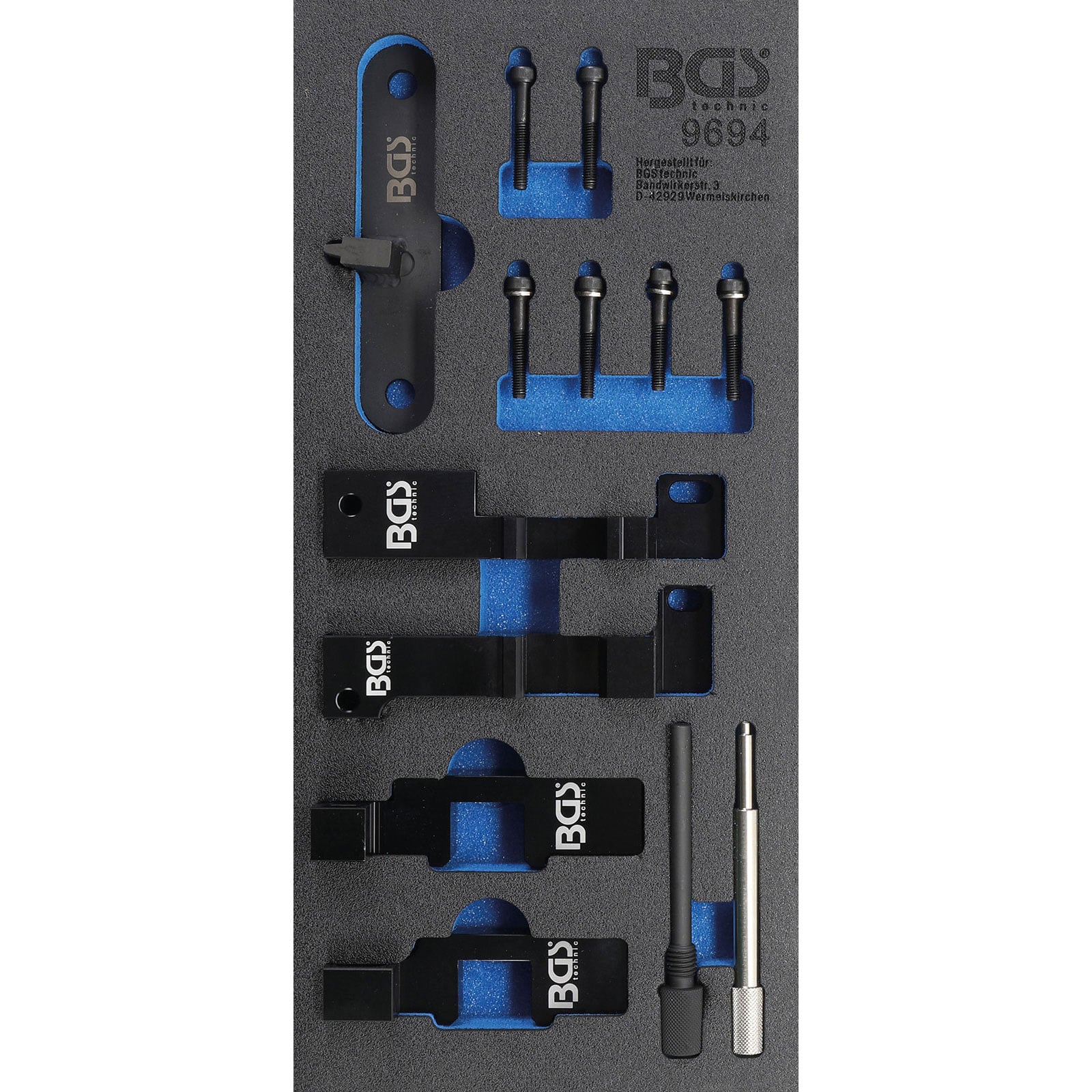BGS Werkstattwageneinlage 1/3: Motor-Einstellwerkzeug-Satz für Land Rover 3.6 TD V8 - 9694