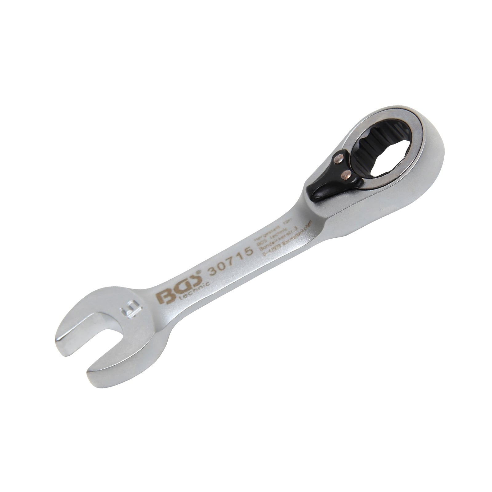 BGS Ratschenring-Maulschlüssel kurz 15 mm 30715
