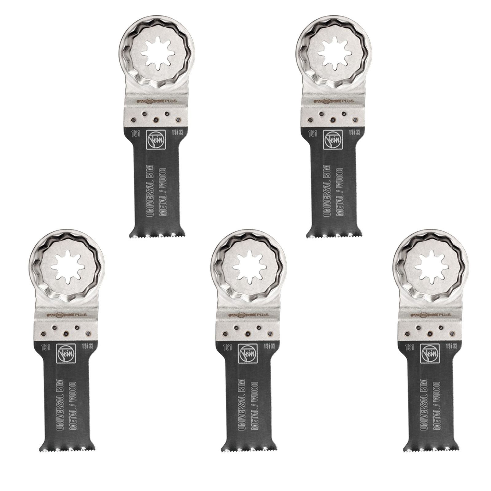 Fein 5x E-Cut Universal Sägeblatt StarlockPlus 28 mm - 63502151230