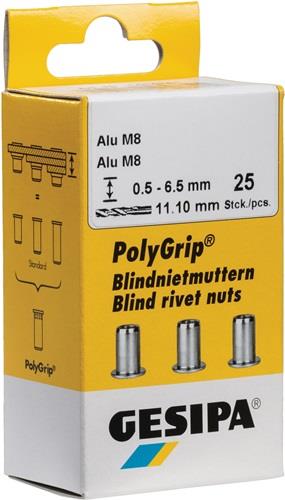 GESIPA Blindnietmutter PolyGrip® Nietschaft d x l 7 x 13,5 mm M5 - 1464888