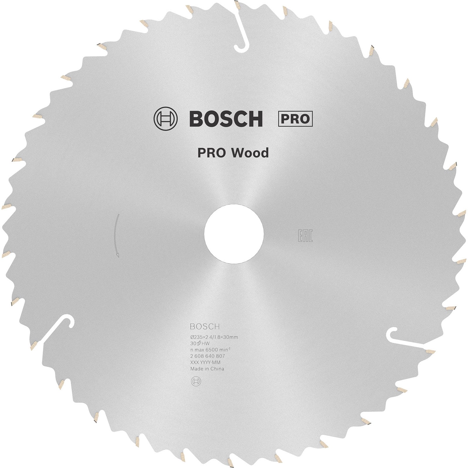 Bosch PRO Wood Kreissägeblatt 235 x 2,4 x 30 mm - 2608640807