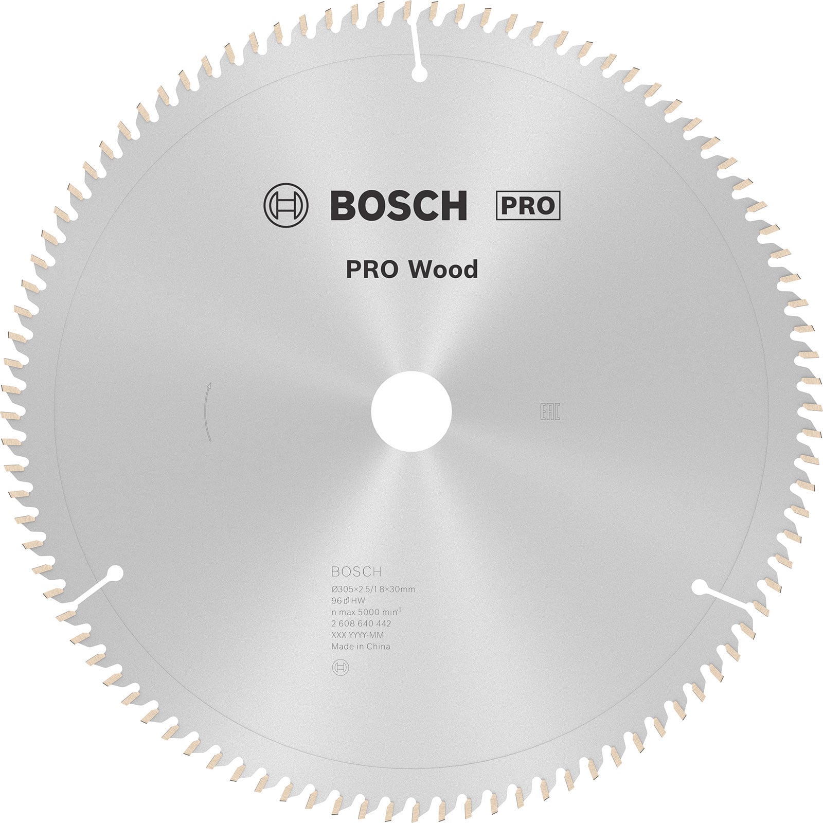 Bosch PRO Wood Kreissägeblatt 305 x 2,5 x 30 mm - 2608640442