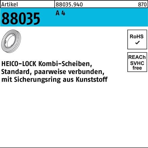 Kombischeibe R 88035 HKS- 8S A 4 200 Stück HEICO