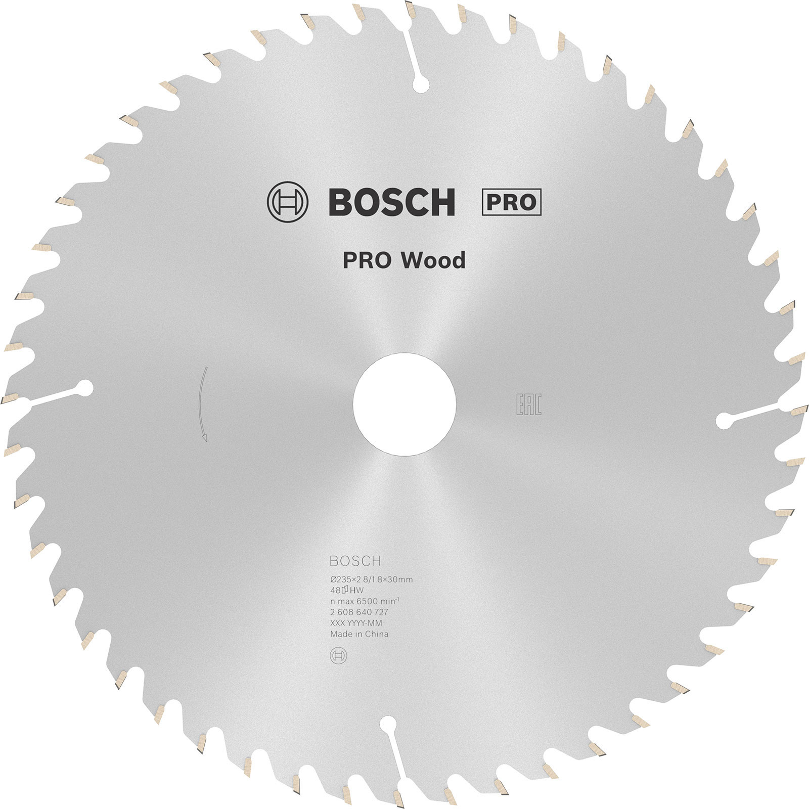 Bosch PRO Wood Kreissägeblatt 235 x 2,8 x 30 mm - 2608640727