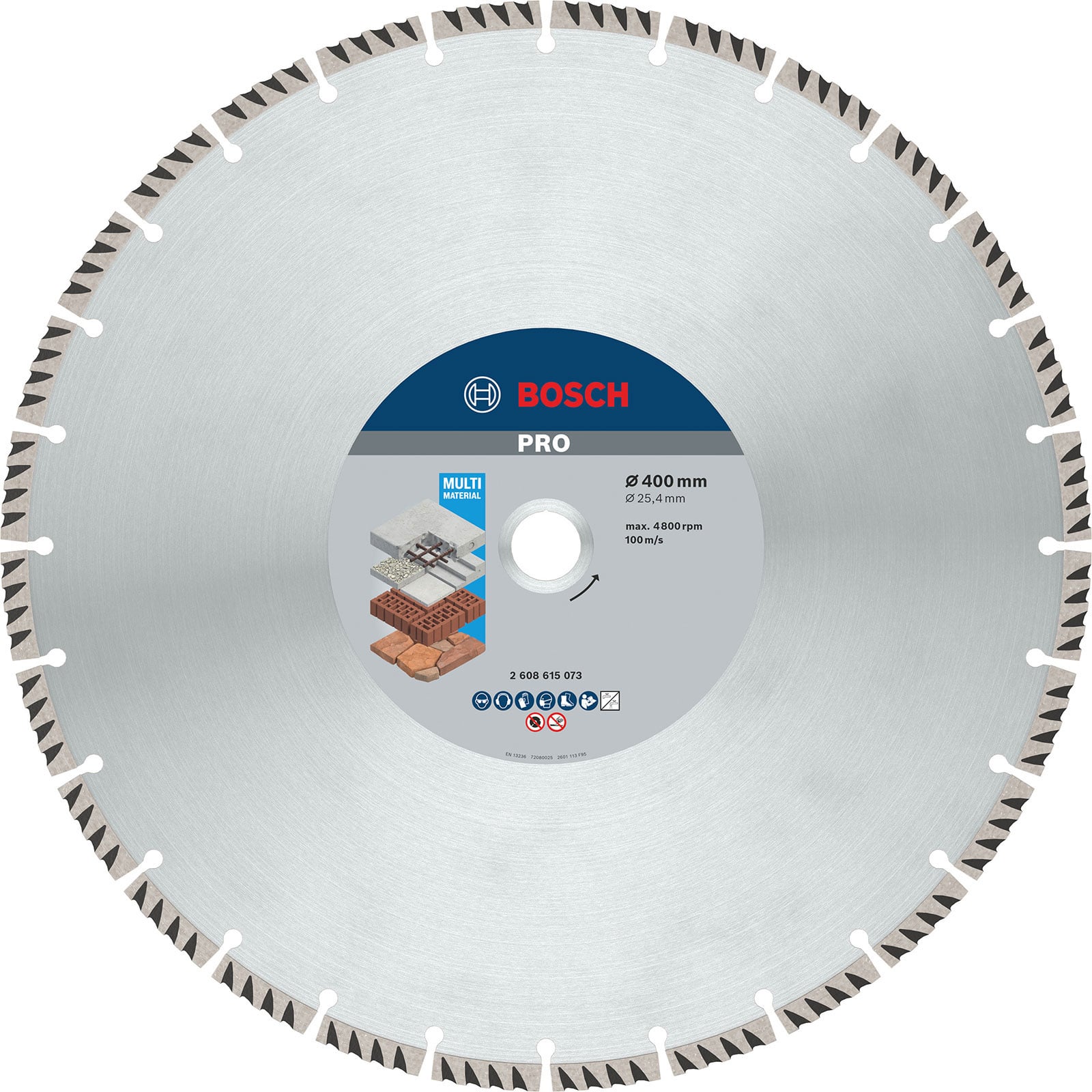 Bosch PRO Multi Material Diamanttrennscheibe 400 x 25,4 mm - 2608615073