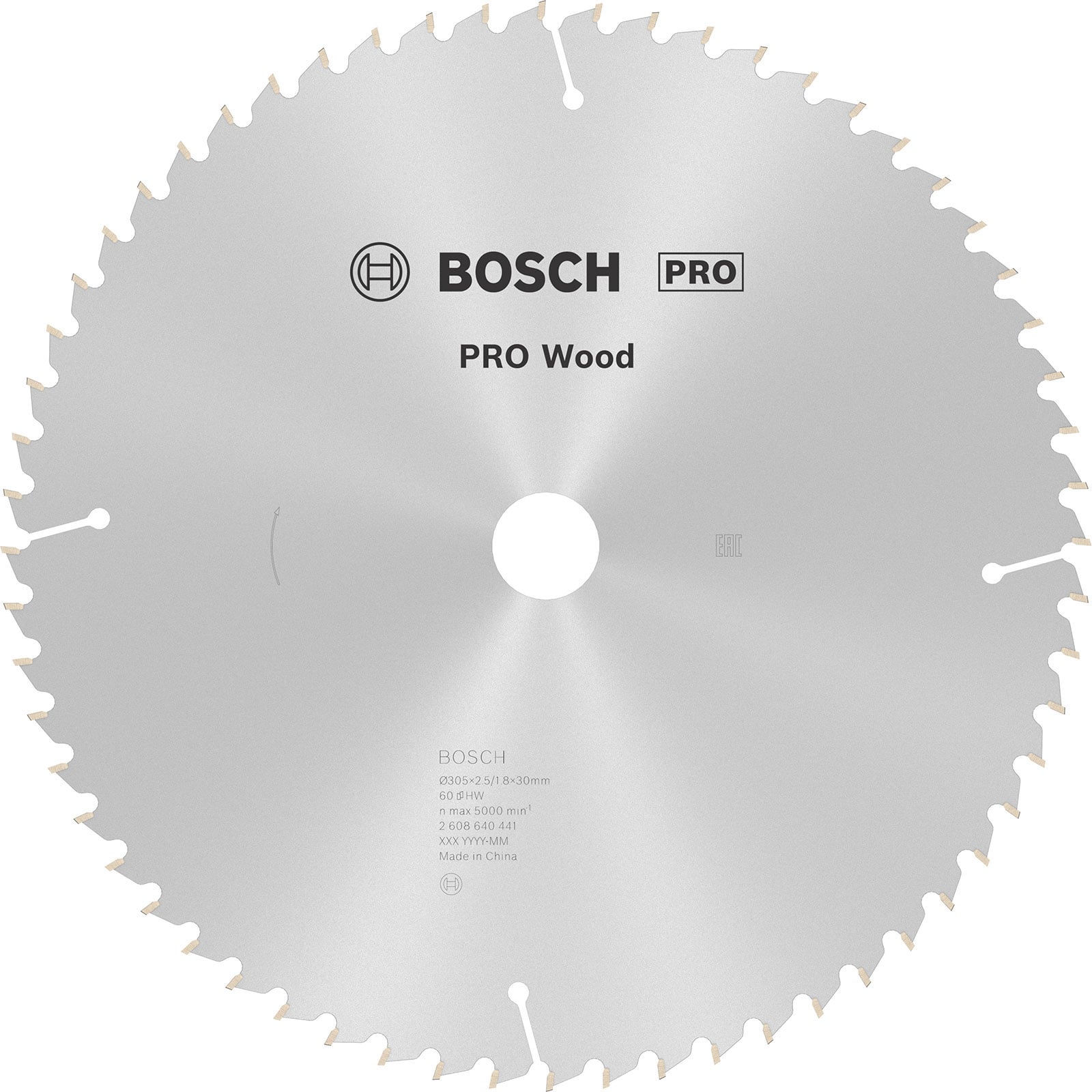 Bosch PRO Wood Kreissägeblatt 305 x 2,5 x 30 mm - 2608640441
