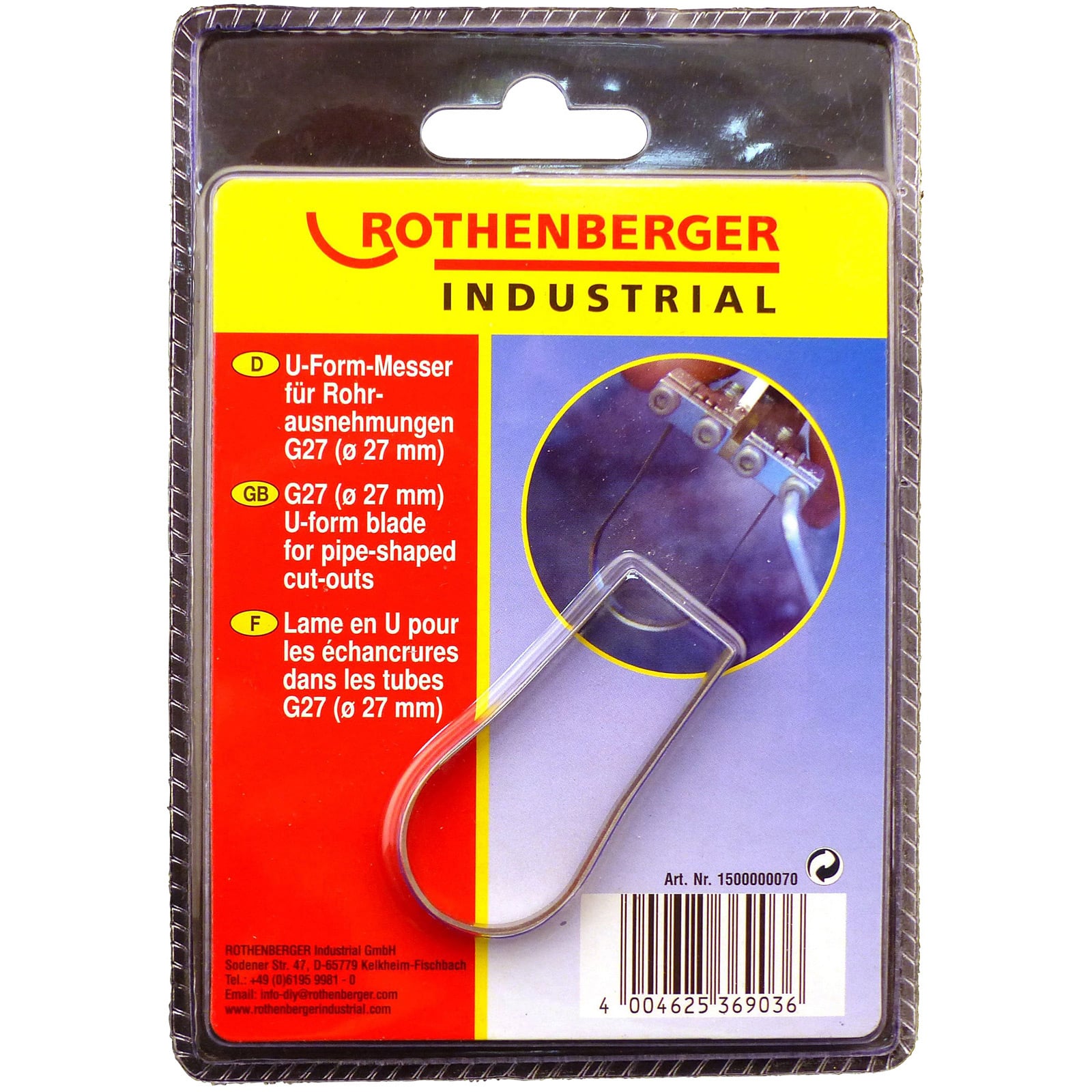 ROTHENBERGER Industrial Schneidemesser für Rohr bis d=27mm - 1500000070