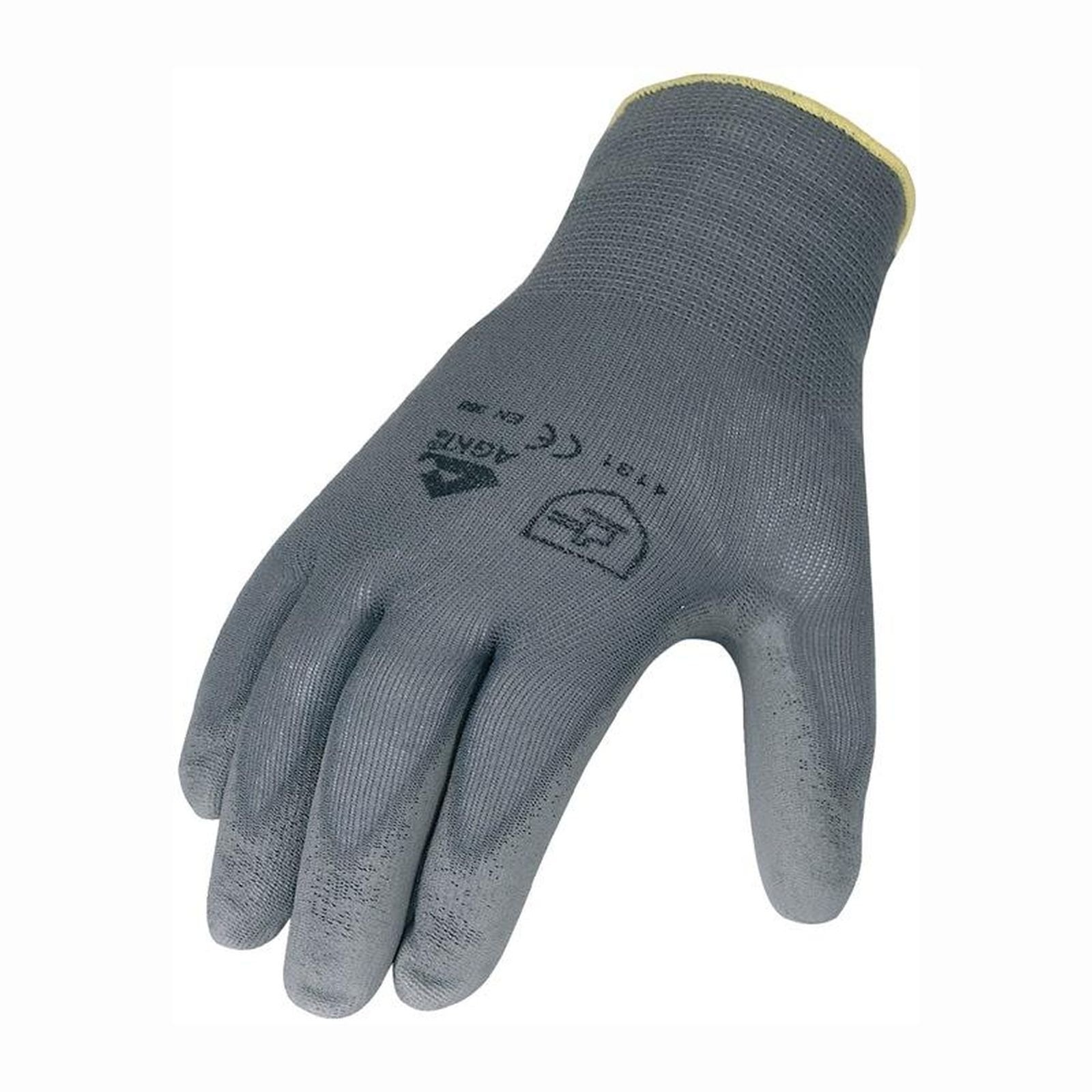ASATEX 12 Paar Handschuhe grau
