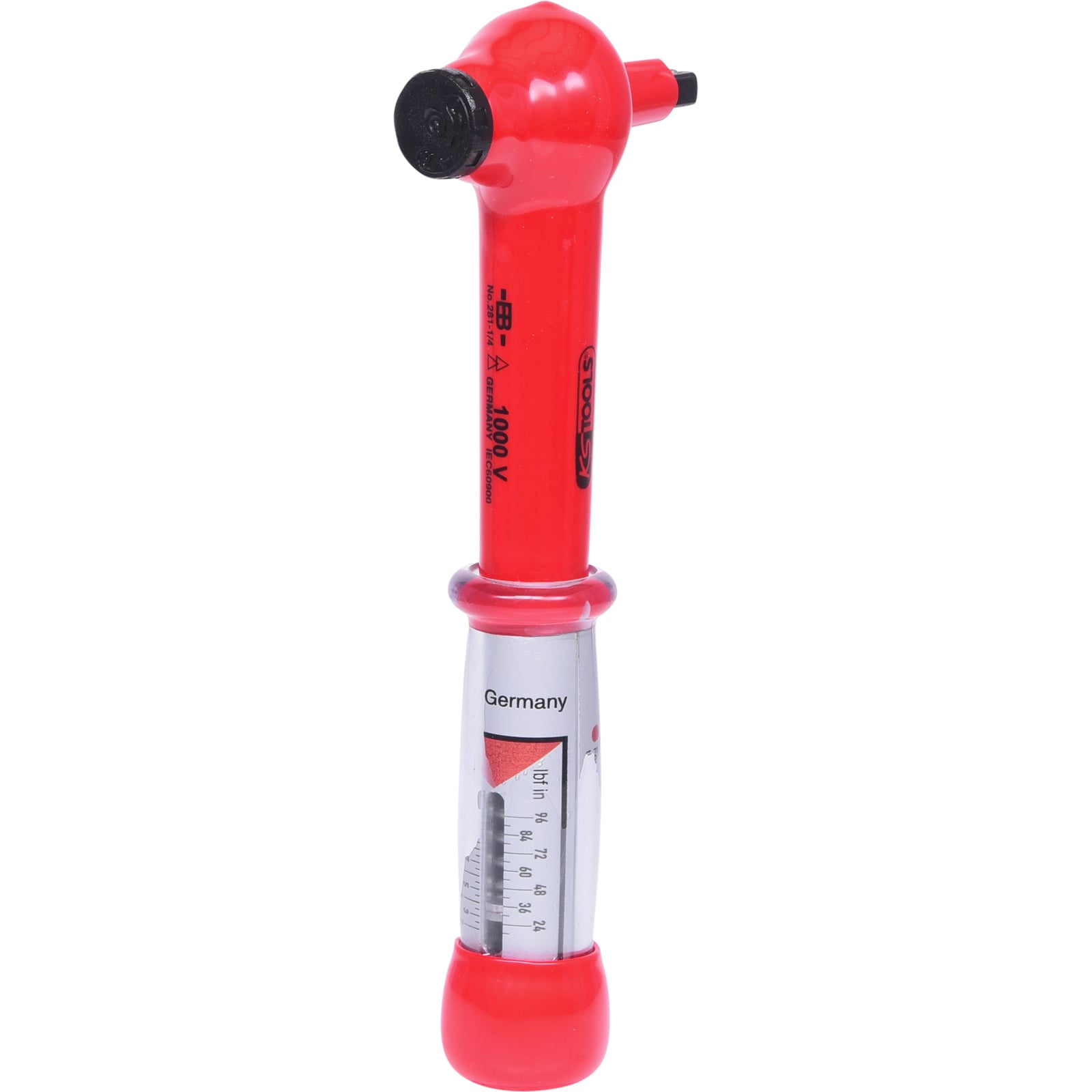 KS TOOLS 1/4" Mini Drehmomentschlüssel mit Schutzisolierung und Umschalt-Ratschenkopf 2 - 10 Nm - 117.1400