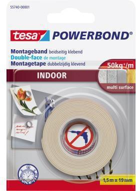 tesa Montageband Indoor 55740-00001 1,5mx19mm extra strong