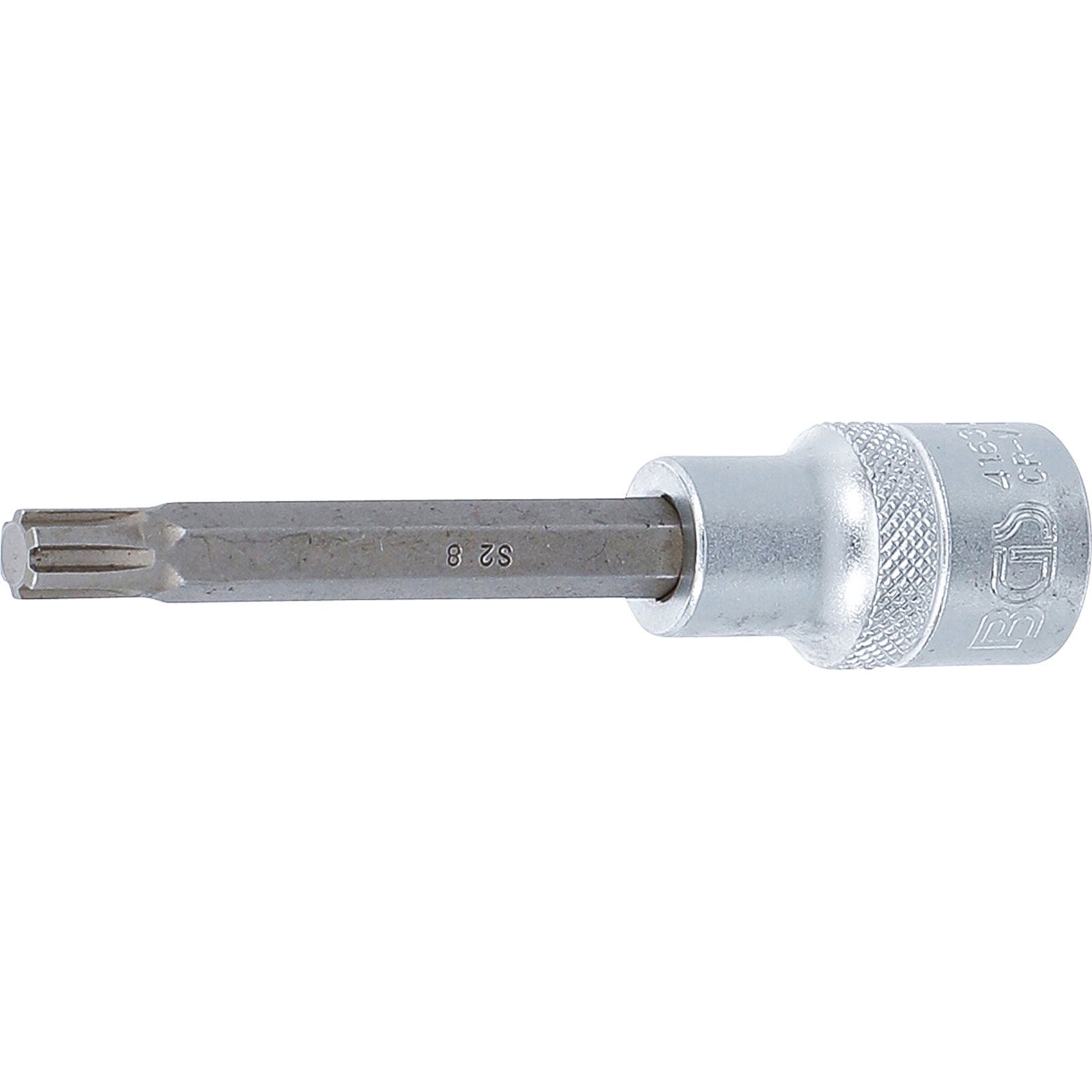 BGS Bit-Einsatz Länge 100 mm Antrieb Innenvierkant 12,5 mm (1/2") Keil-Profil (für RIBE) M8 - 4163
