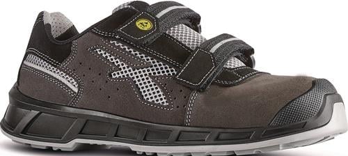 Sicherheitssandale Prince Gr.41 W.11 grau-grau Leder m.Mesh-Einsätzen