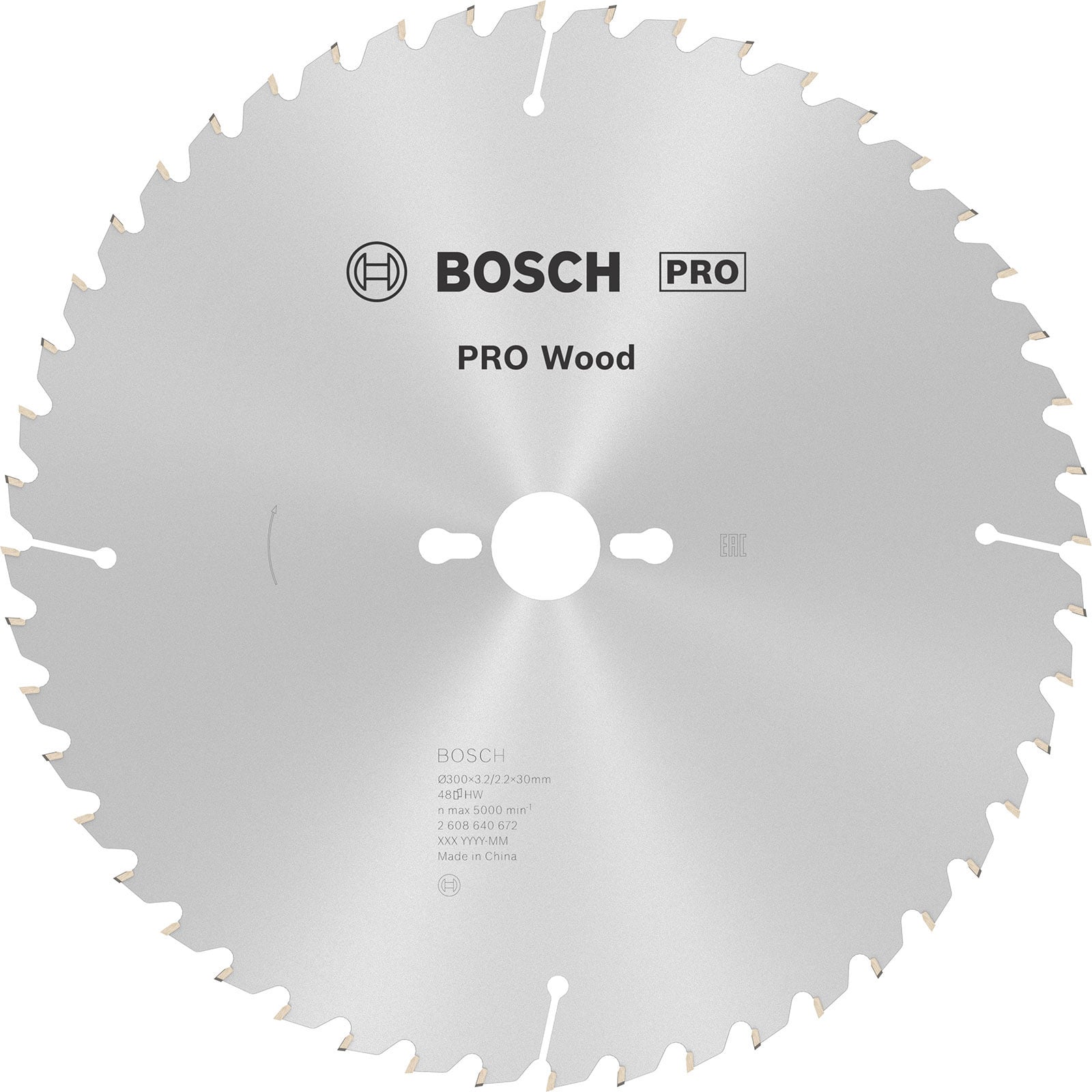 Bosch PRO Wood Kreissägeblatt 300 x 3,2 x 30 mm - 2608640672