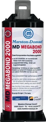 2K-Hochleistungskleber MD-Megabond 2000 50g milchig Doppelkart.MARSTON