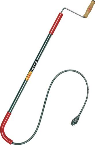 WC-Reinigungsgerät WC100 L.90cm Wellen-D.11mm Spiralen-D.11mm Krallen-D.30mm