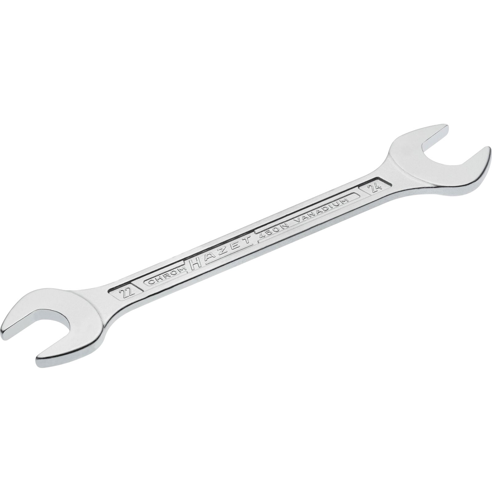 Hazet Doppelmaulschlüssel 450N 22x24mm L.254,6mm verchr - 450N-22X24