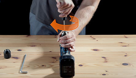 Mit Spindelstopp – Schritt 3