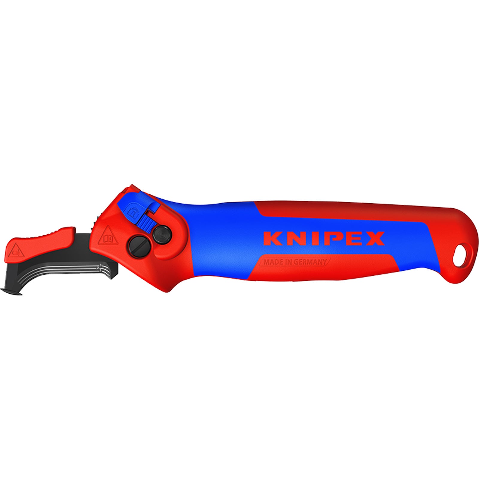 Knipex Abmantelungsmesser mit Gleitschuh und Ratschenfunktion - 1650145SB