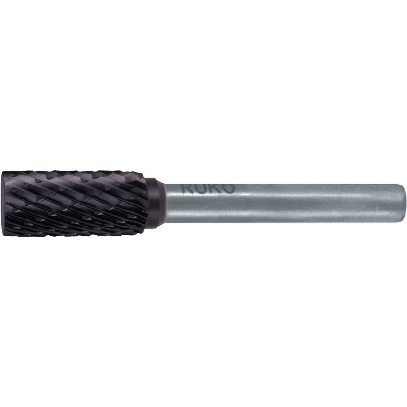 RUKO Hartmetall-Frässtift ZYA Ø 6 mm Kopflänge 18 mm Schaft-Ø 6 mm TiCN Verzahnung KVZ 4 - 116010TC