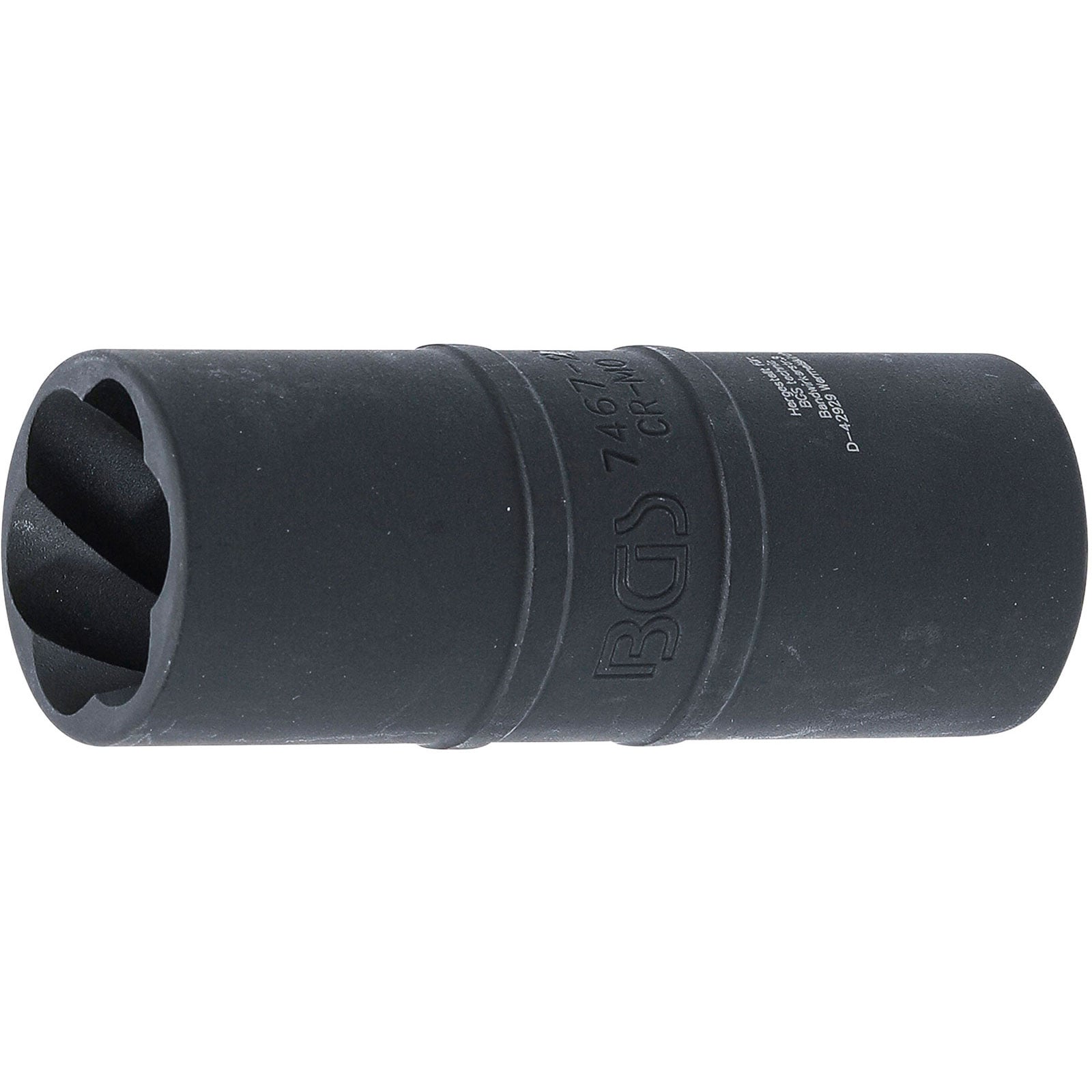 BGS Kraft-Spezial-Schraubenausdreh-Wendeeinsatz 21 mm 12,5 mm (1/2") - 7467-21