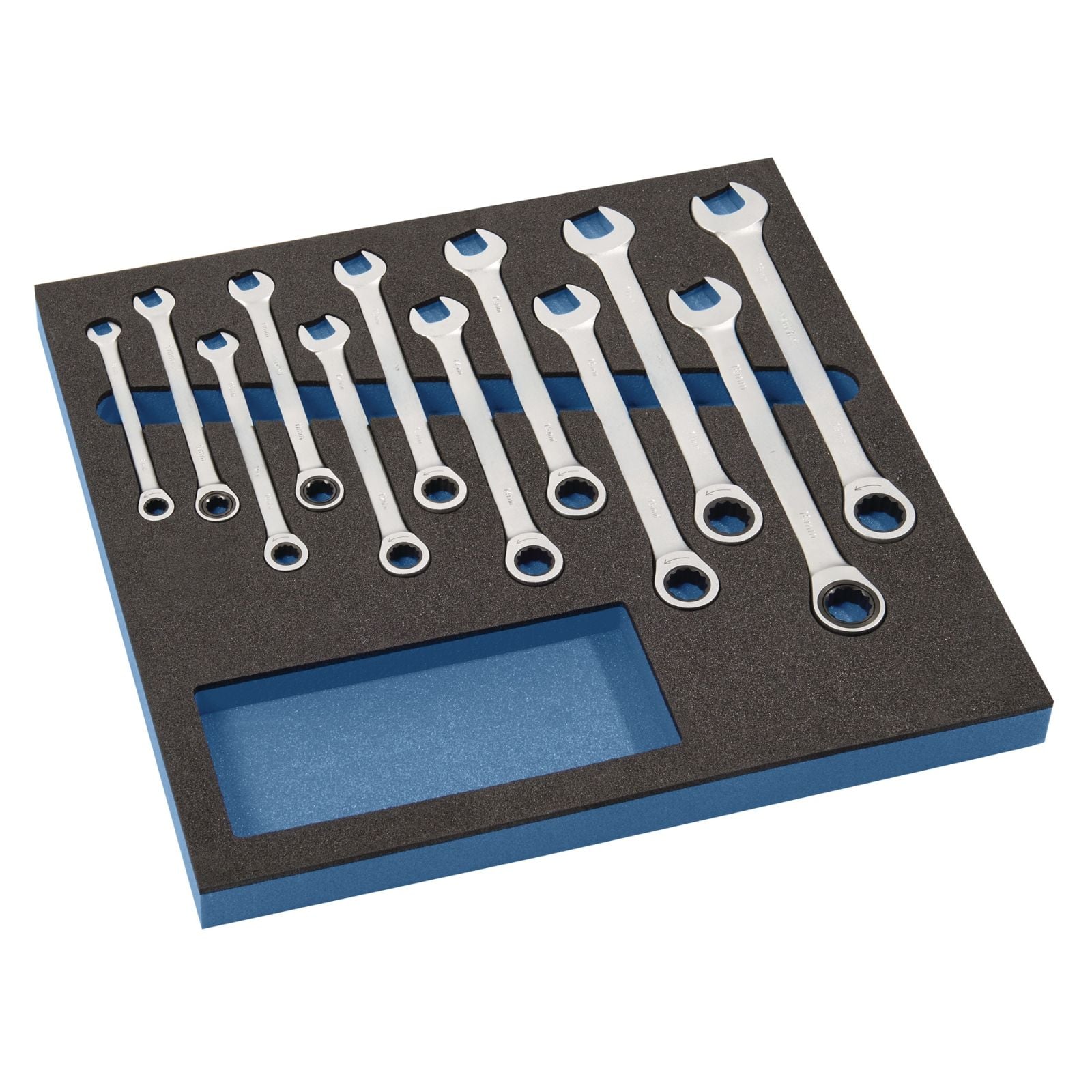 Werkzeugmodul 12-tlg.2/3-Modul Schlüsswelweiten 8-19mm TECWERK