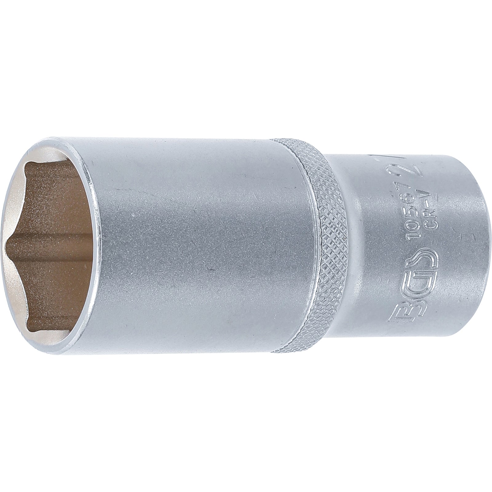 BGS Steckschlüssel-Einsatz Sechskant tief Antrieb Innenvierkant 12,5 mm (1/2") SW 27 mm - 10567