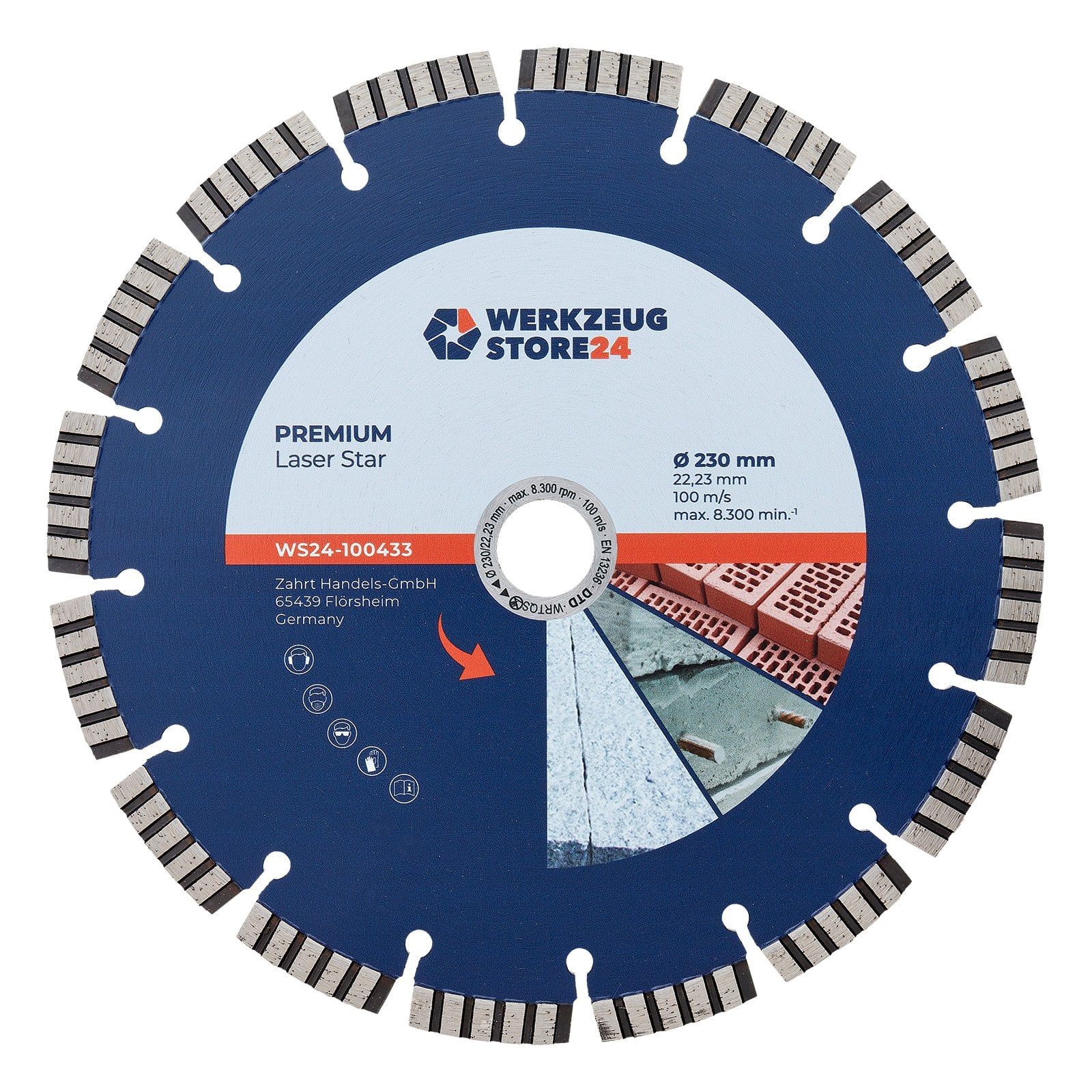 WS24 Diamanttrennscheibe Premium Laser Universal 230 mm - WS24-100433