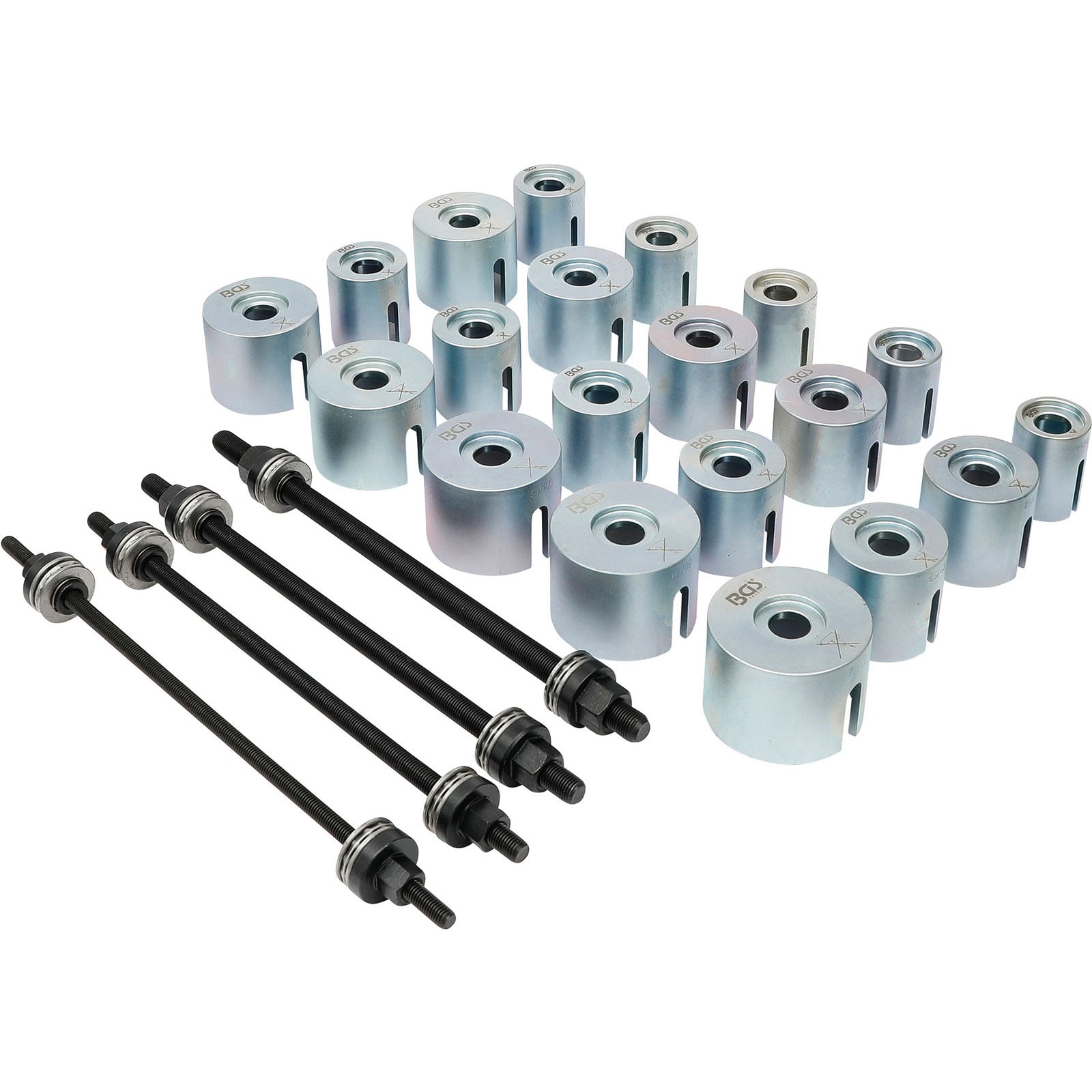 BGS Zug- und Druckhülsen-Satz mit 4 Spindeln 24tlg. - 1514