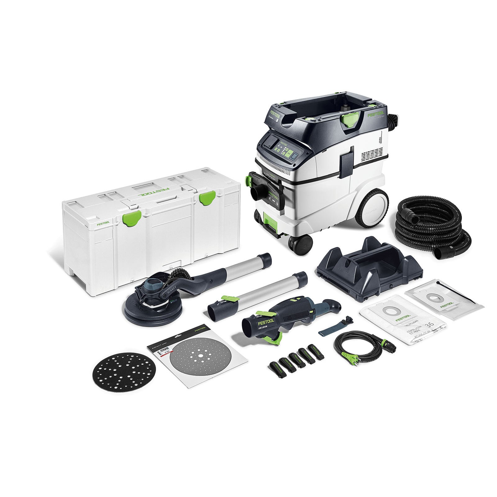 Festool Langhalsschleifer- und Sauger-Set PLANEX LHS 2 225 EQI/CTL 36-Set - 578424