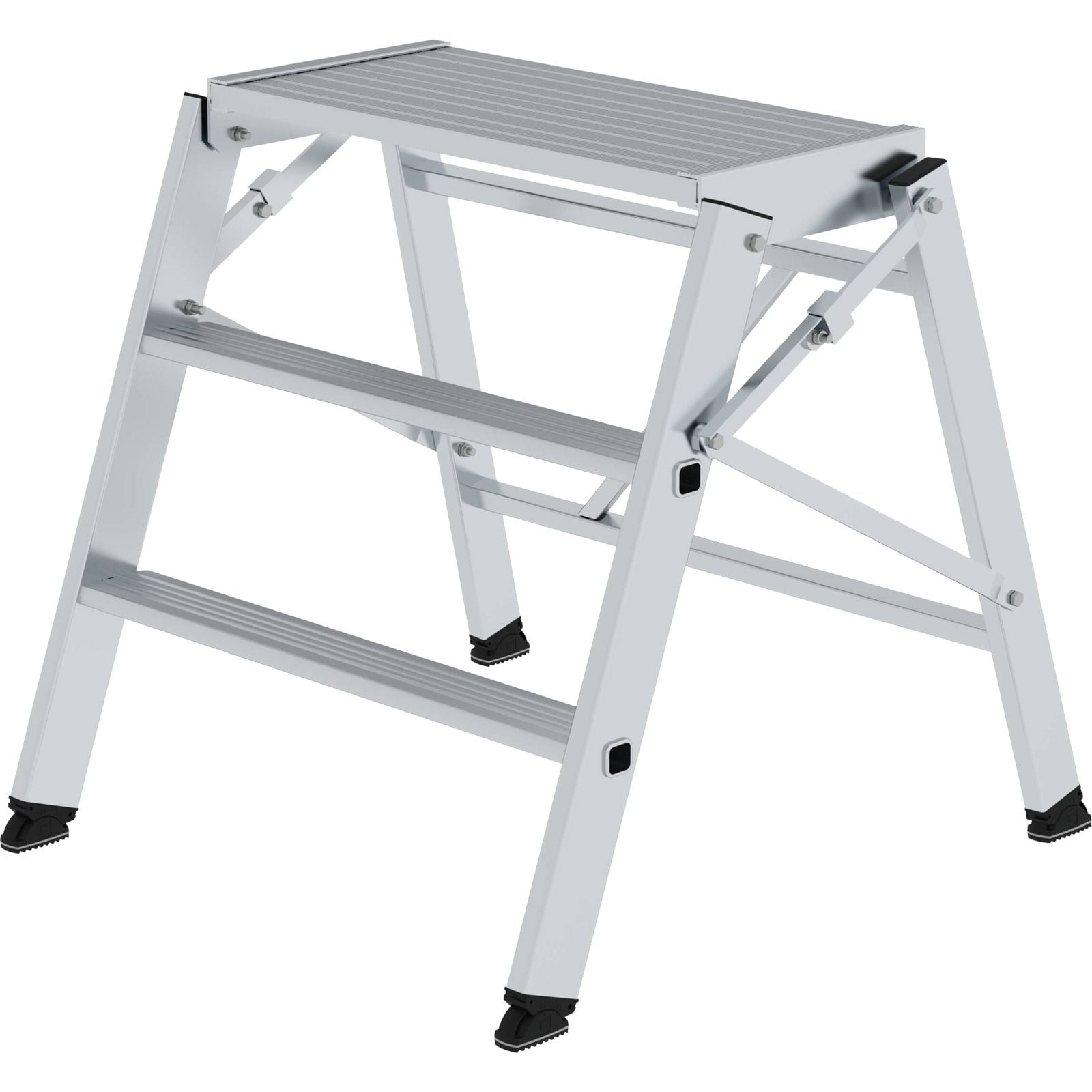 Günzburger Steigtechnik Klapppodest einseitig begehbar 2 Stufen + Plattform - 050006